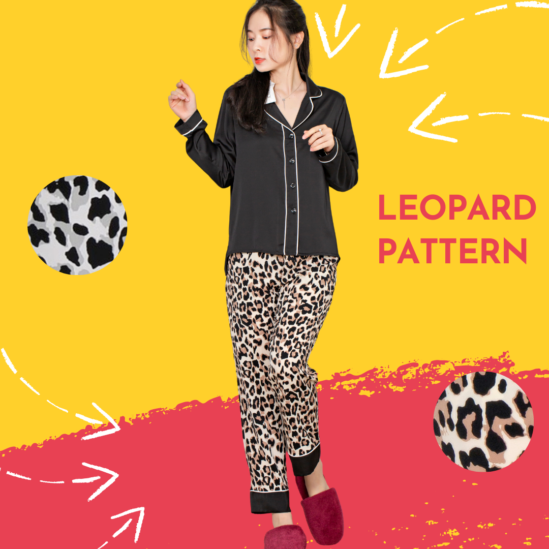 BỘ PYJAMA - Đen - L (55kg - 62kg)