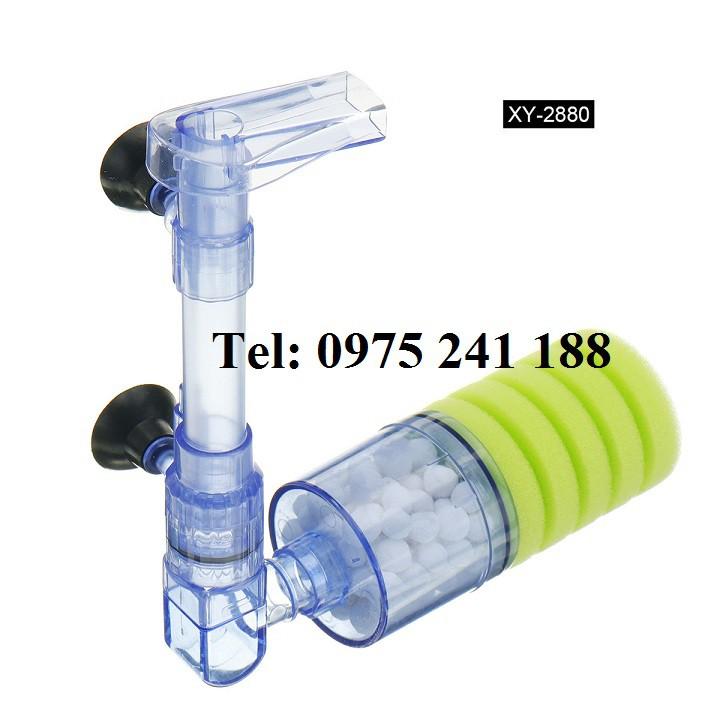 Lọc bể cá XY-2880, XY-2881, XY-2882 đã bao gồm cả hộp lọc, bông lọc và sứ lọc