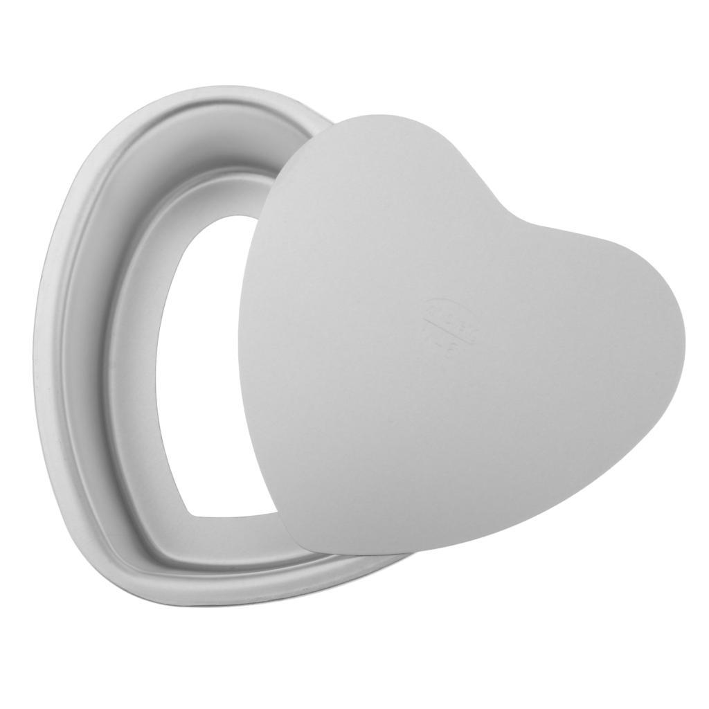 Heart Shaped Cake Pan with Removable Bottom Aluminum Wedding Baking Cake Tin Pan