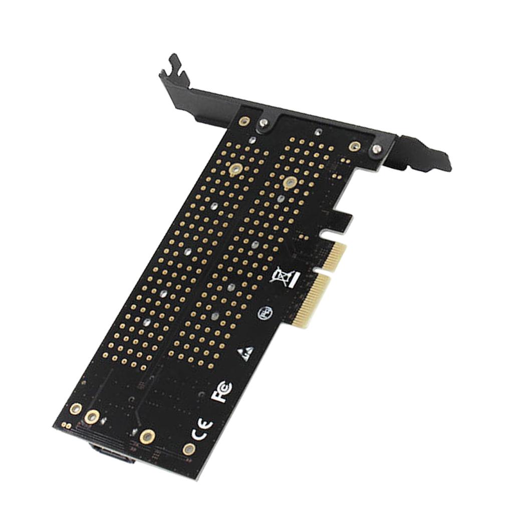 Phép Màu Sáng Kép M2 NVME và SATA SSD sang PCI-E 3.0x4 Card Điều Khiển