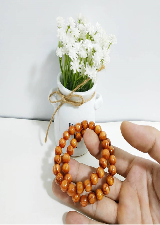 Vòng tay gỗ Huyết Long size 8 ly màu nâu đỏ - Gỗ Nghệ Thuật Kinh Bắc