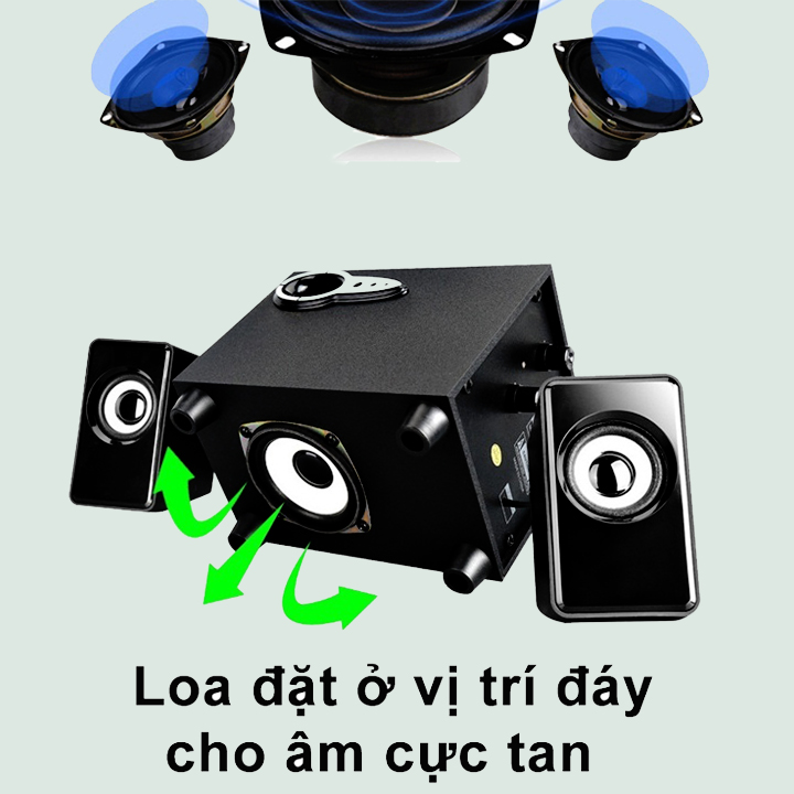 Loa máy tính bluetooth  USB ,nghe nhạc  chuẩn âm thanh bass treb chuyên nghiệp 301 M95