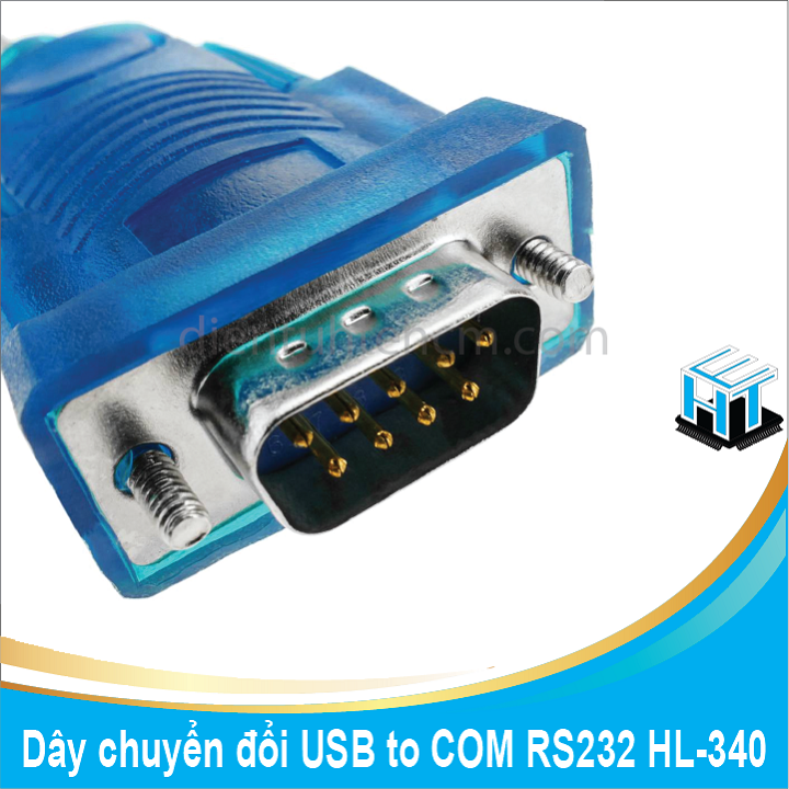 Dây cáp chuyển đổi USB to COM RS232 HL-340 - 1.5m - Đực - Male