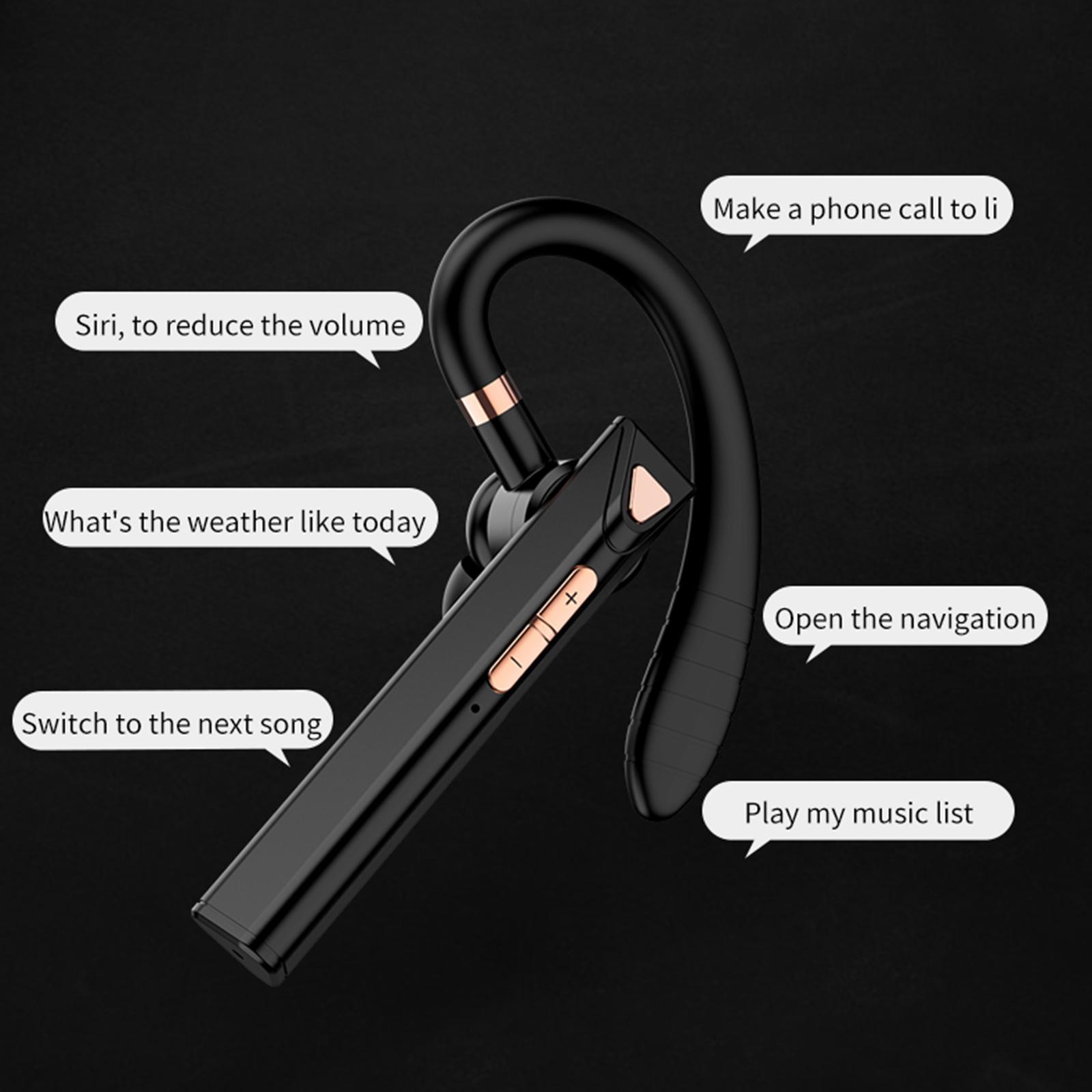 Ear Hook Headset Earpiece Handsfree Phones for Mountaineering Single Ear