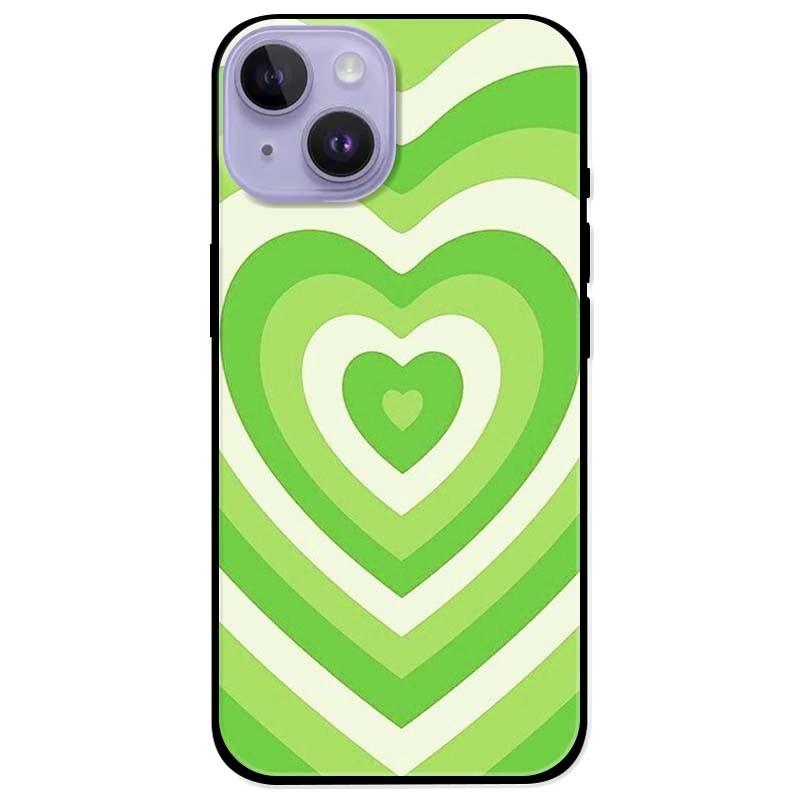 Ốp lưng dành cho Iphone 14 - Iphone 14 Plus - Iphone 14 Pro - Iphone 14 Pro Max - Tim Xanh Chuối