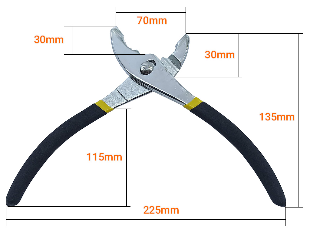 Kìm kẹp 2 lỗ cỡ 8 inch thép hợp kim