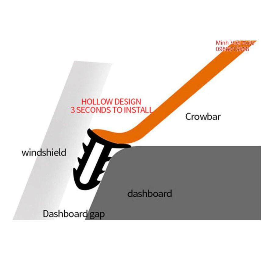 Bộ Gioăng cao su chữ T dài 1,6m kèm que cài nẹp chân kính lái ô tô, phù hợp mọi loại xe  Freeship Cửa hàng nội thất