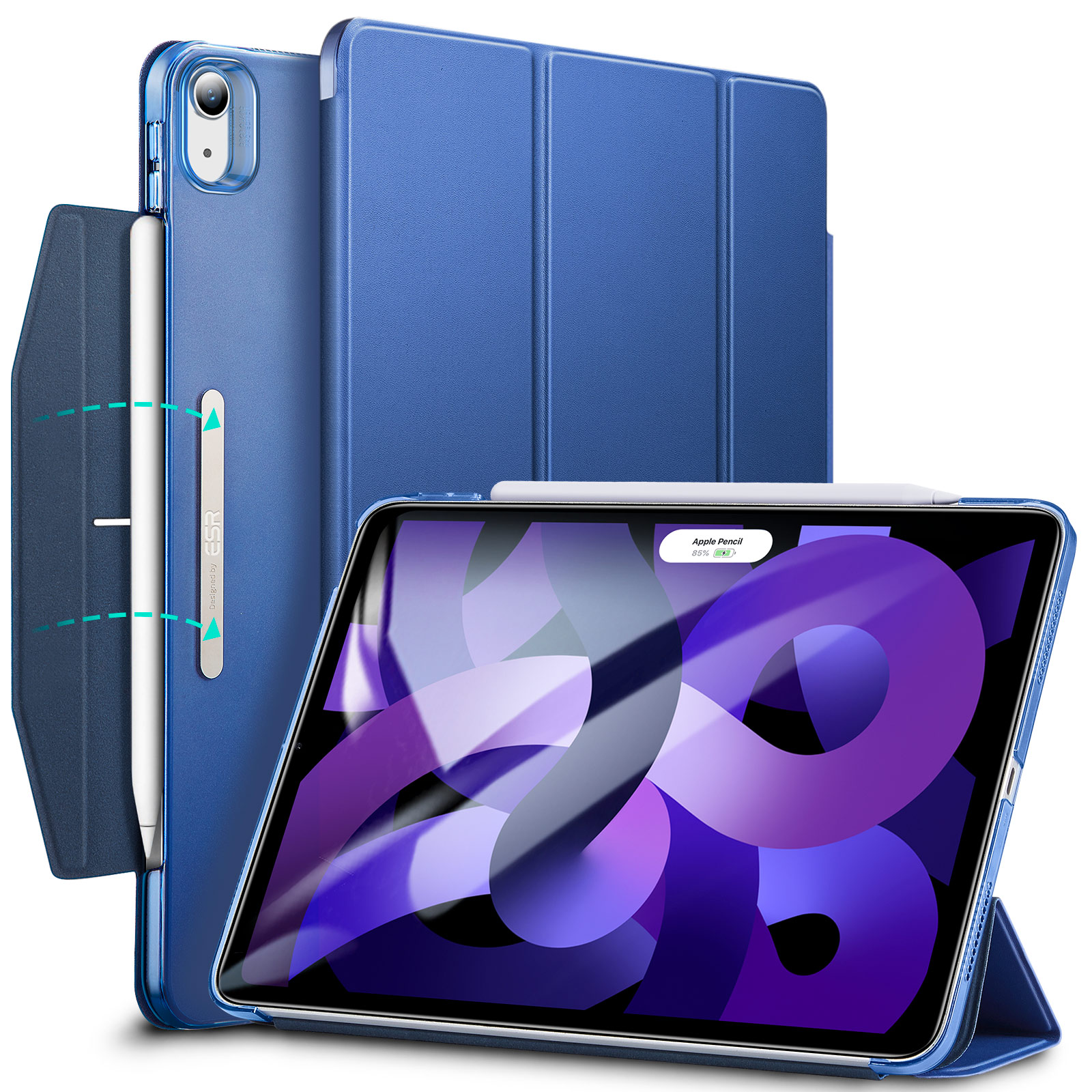 Bao Da Dành Cho iPad Air 4/ Air 5 ESR Ascend Trifold Hard Case - Hàng Chính Hãng