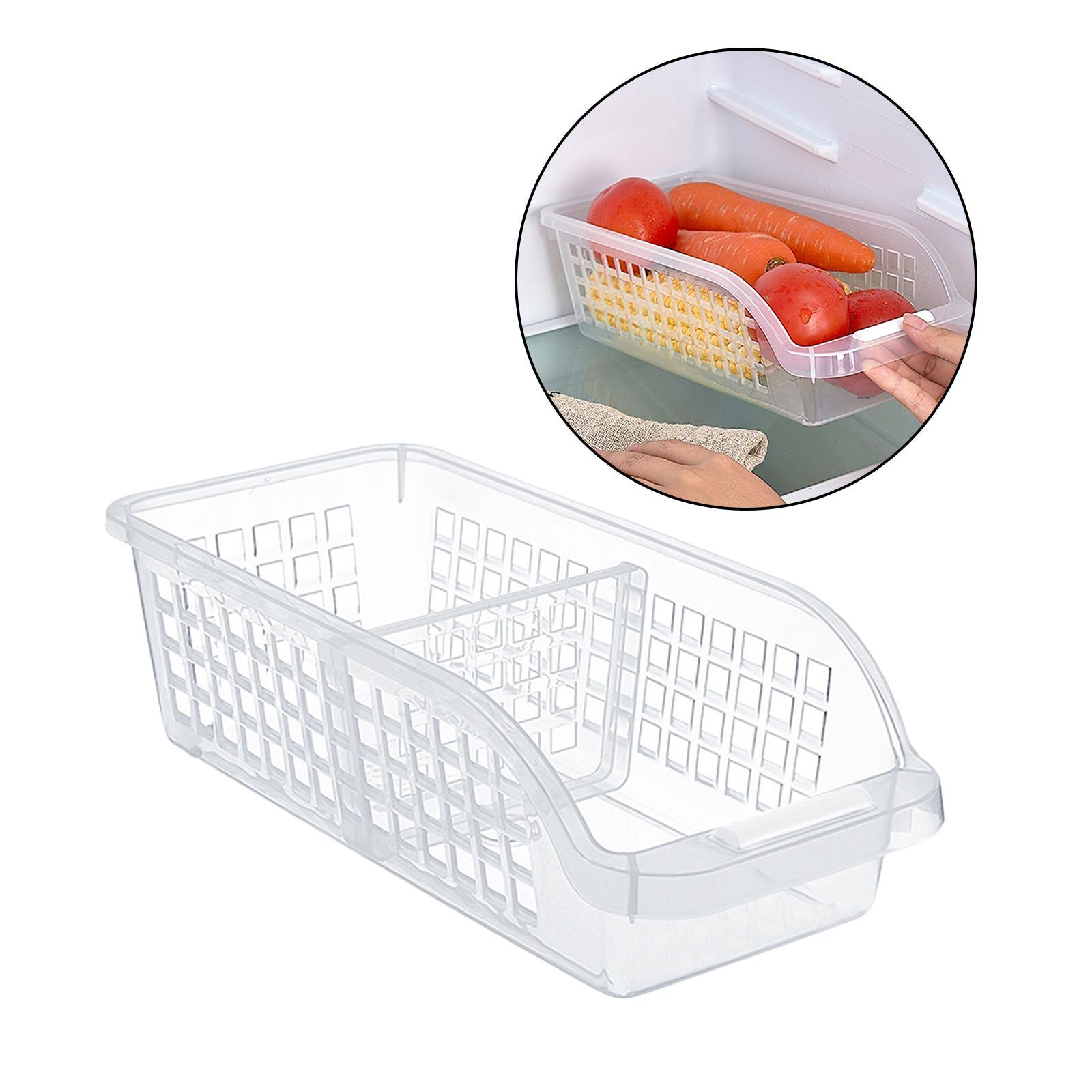 Refrigerator Organizer Storage Box Food Container for Fridge, Freezer Pantry