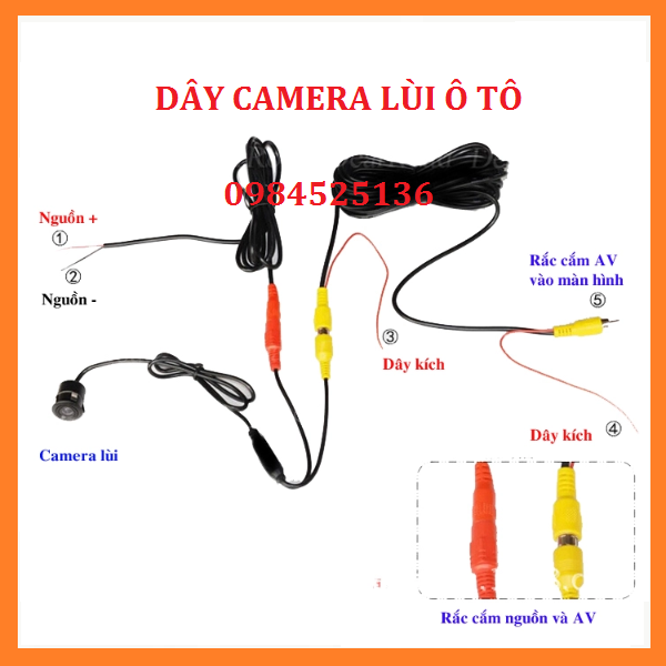 Dây camera lùi ô tô loại dài  6m,15m. Dây Tín Hiệu Kéo Dài Nối Camera Lùi Jack Av-Hoa Sen Dùng Để Lắp Cho Các Xe Dài Như Xe Tải, Xe Chở Khách. Cáp Tín Hiệu Camera sau, dây cam ze.Hướng dẫn lắp cam lùi.