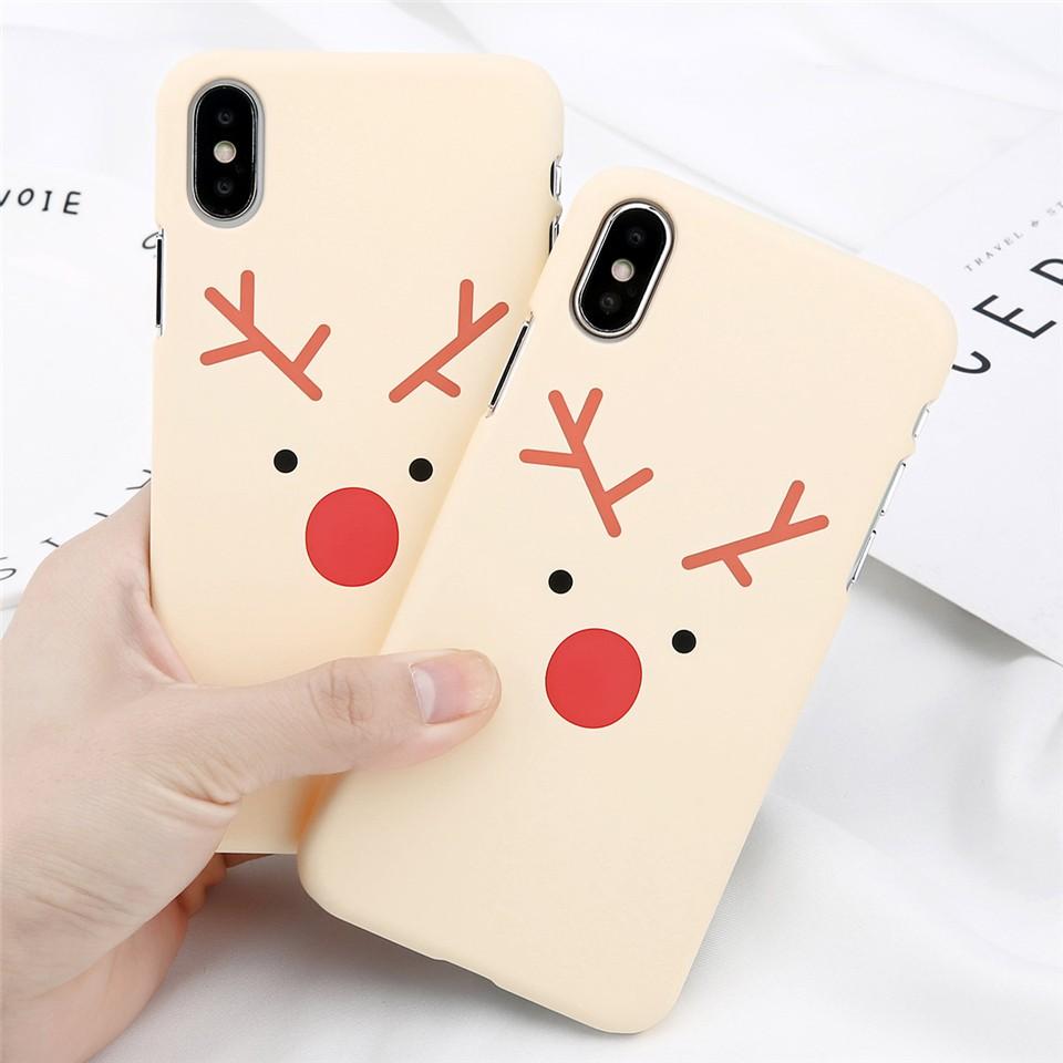 Ốp lưng hình tuần lộc dành cho iphone 6 6s 6 plus 6s plus 7 7 plus 8 8 plus X XS
