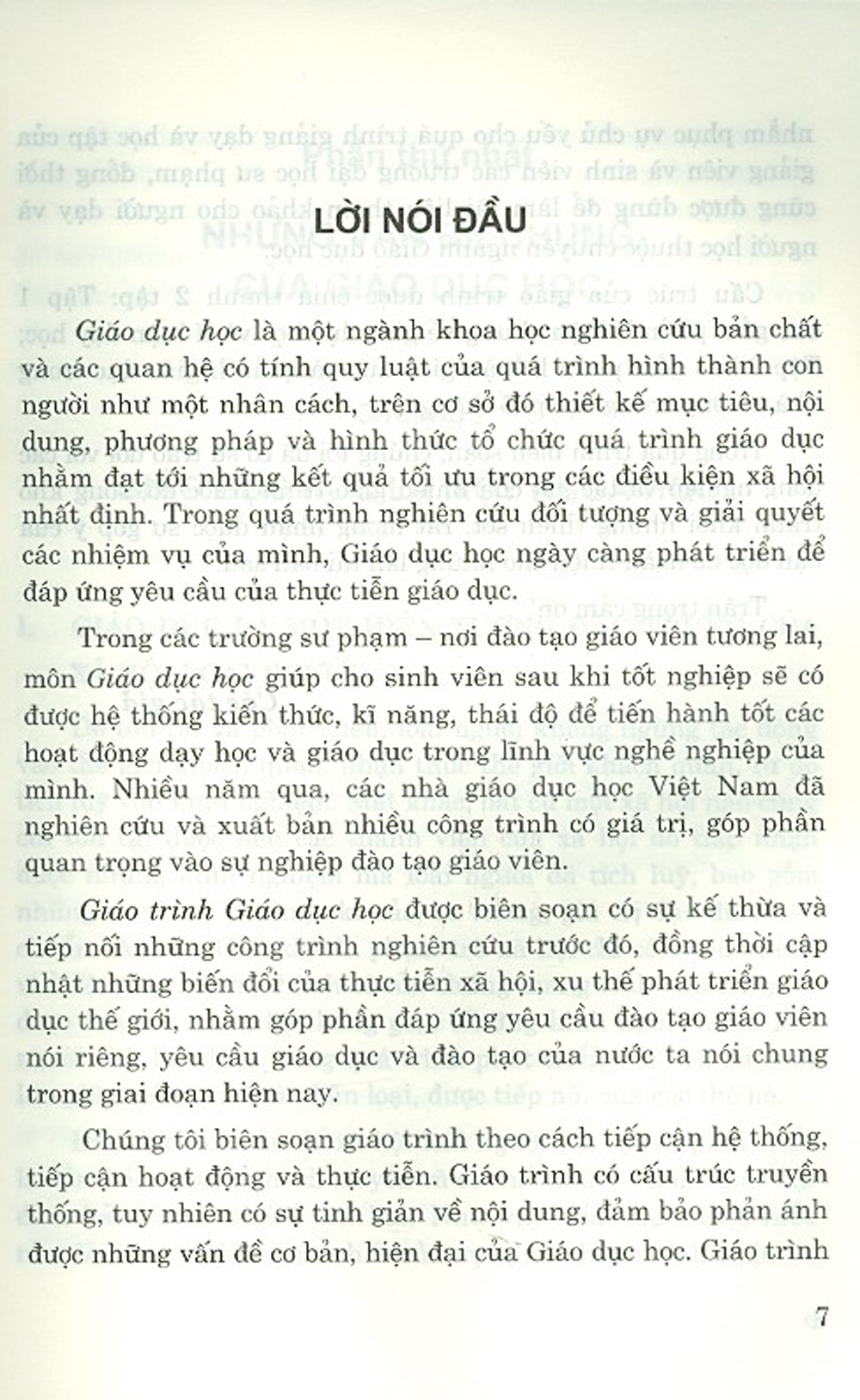 Giáo Trình Giáo Dục Học - Tập 1