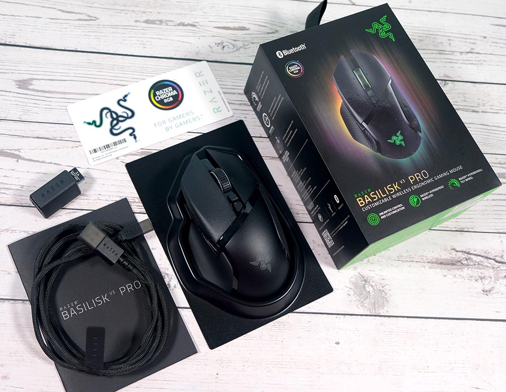 Chuột không dây Razer Basilisk V3 Pro-Ergonomic Wireless Gaming Mouse_Mới, hàng chính hãng