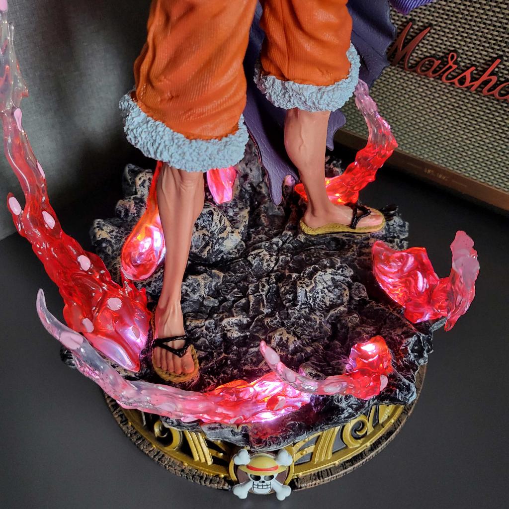 Mô hình Luffy tứ hoàng 2 đầu 37 cm có LED