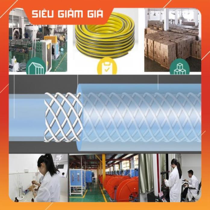 Bộ dây vòi xịt nước rửa xe, tưới cây . tăng áp 3 lần, loại 7m, 10m 206587 cút sập+tặng móc khoá