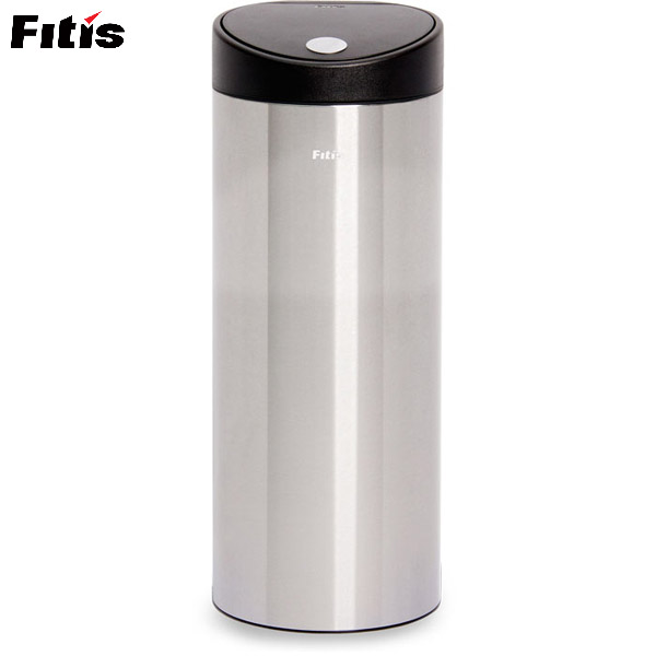 Thùng rác inox cao cấp - FITIS nhấn tròn lớn RTL1-901 (15lit) - inox