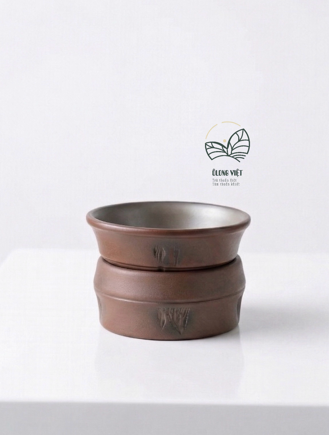 BỘ LỌC TRÀ GỐM NÊ HƯNG KHÂM CHÂU - HỌA TIẾT ĐỐT TRÚC - LÀM THỦ CÔNG