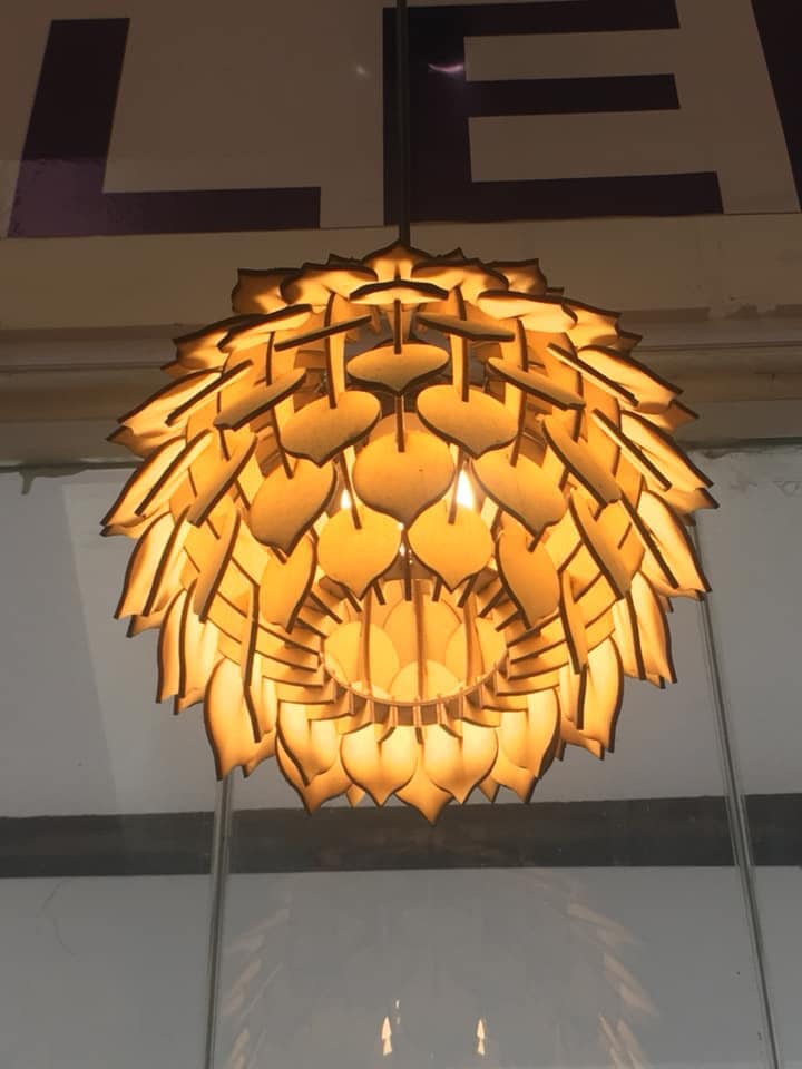 Đèn gỗ trang trí Quán Cafe - Trà sữa