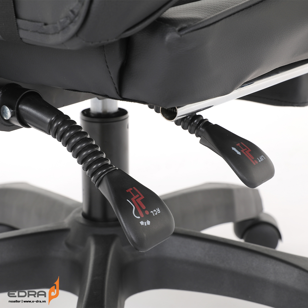 Ghế gaming Edra Dignity EGC234 có gác chân (Đen, Đỏ) - hàng chính hãng