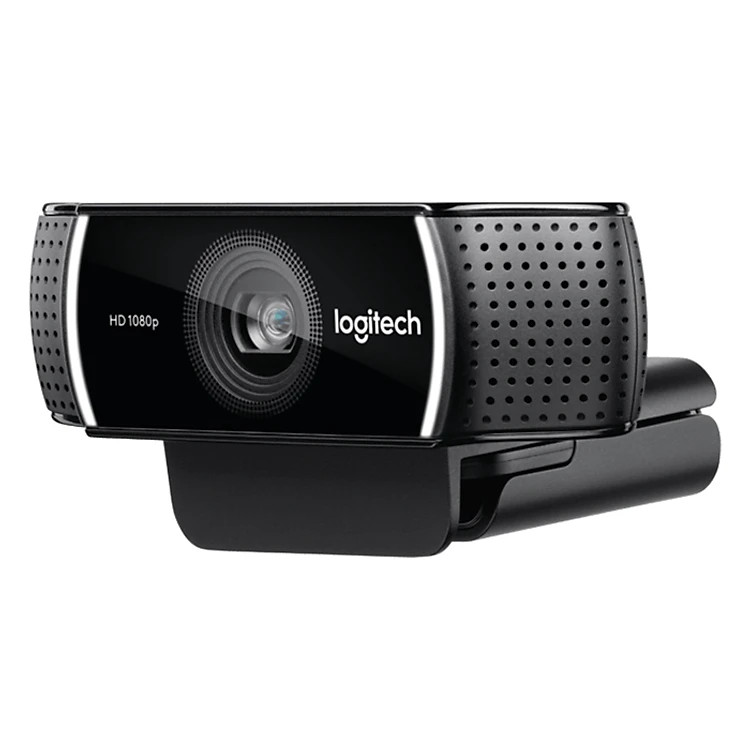 Thiết bị truyền hình ảnh chất lượng cao (Webcam) Logitech C922 Full HD 1080p/30FPS - 720p/60FPS micro kép to rõ, tự động lấy nét và chỉnh sáng HD, phù hợp PC/ Laptop/ Mac - Hàng chính hãng