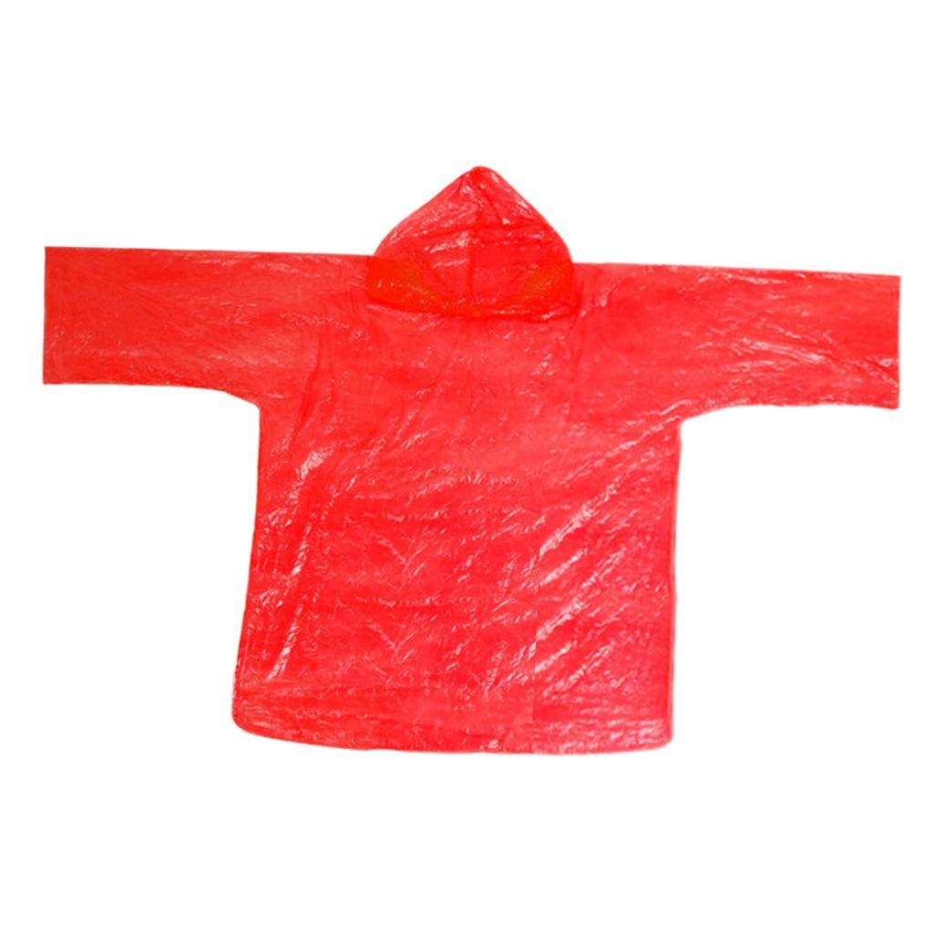 Disposable Rain Poncho, Emergency Poncho Waterproof Raincoat with Hood for Rainy Activities Outdoors