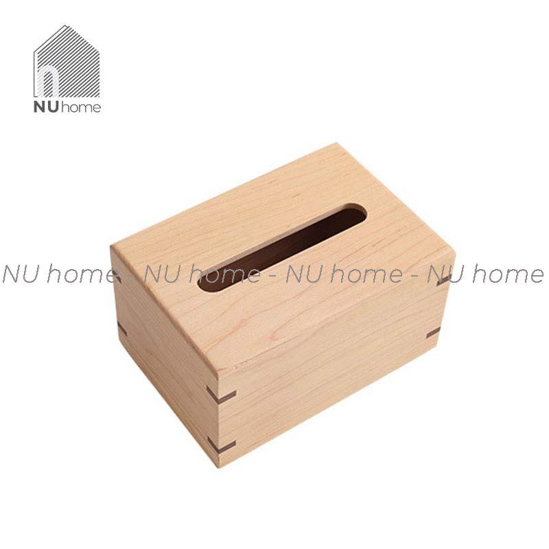 Hộp đựng giấy gỗ - Bako, hộp đựng khăn giấy bằng gỗ walnut được thiết kế đơn giản, cao cấp và tiện dụng