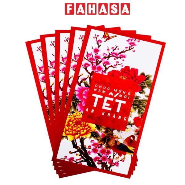 Bộ 5 Bao Lì Xì Hoa Tết Bính Ngọ 2026 - Futurebook L384 - Tết An Khang