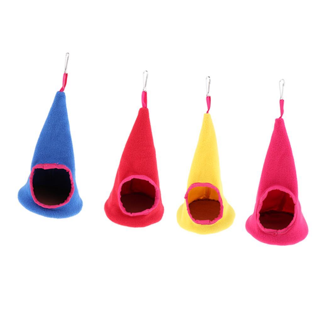 Santa Hat-Shaped Hamster Little Pet Chinchilla Squirrel Swing Hammock Sleeping Bag Hanging Nest