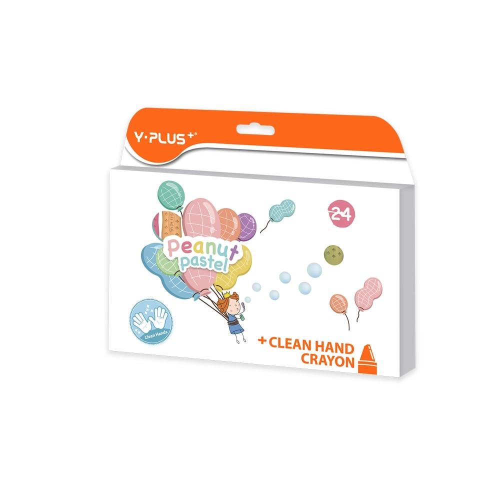Hộp Sáp 24 Màu Y-Plus+ Peanut Pastel CR2002
