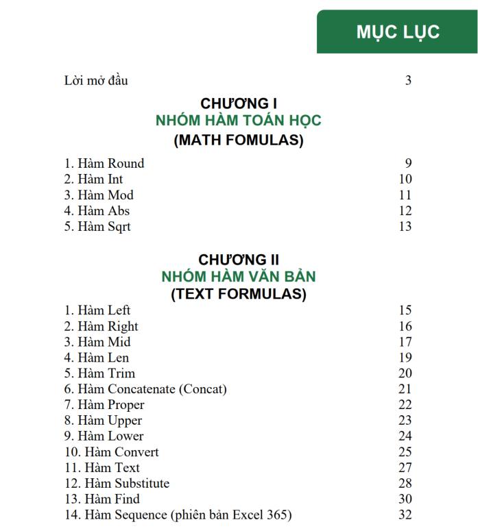 Sách 90 Hàm Excel ĐÀO TẠO TIN HỌC Ứng Dụng Văn Phòng Thông Dụng