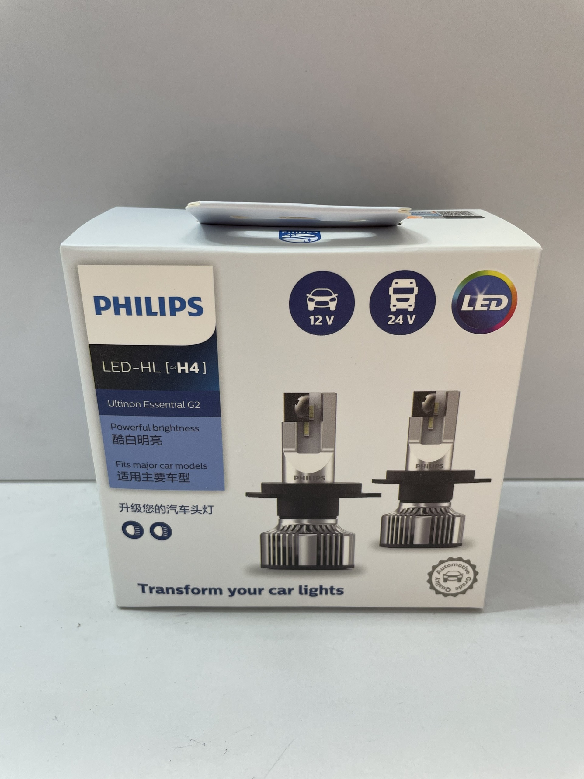 H4-H7-H11-HB3/4-HIR2 LED UE G2 ánh sáng trắng 6500K Bộ đèn pha xe hơi ô tô Philips ULTINON ESSENTIAL GEN2