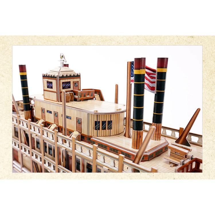 Mô hình giấy 3D - Mississippi Steamboat - T4026h