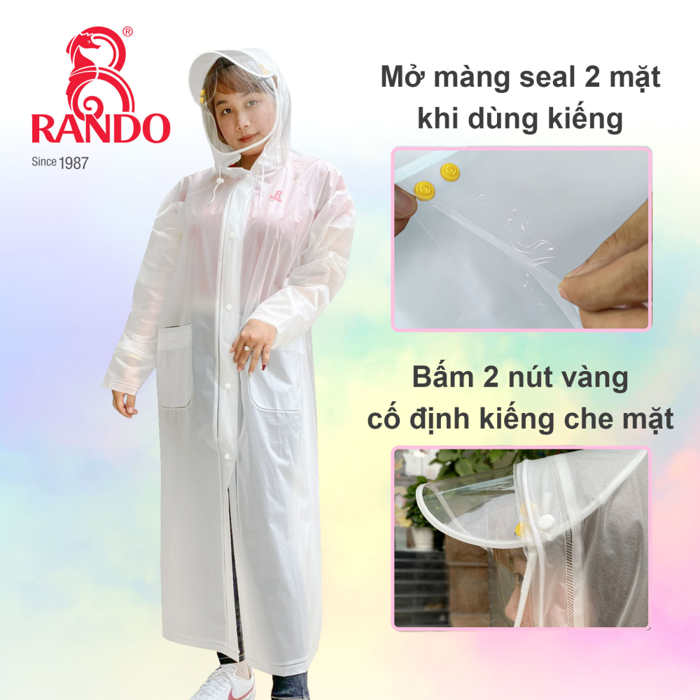 Hình ảnh Áo Mưa Kháng Giọt Bắn ROFA - Thương hiệu Rando, chính hãng, cao cấp - APPC-12