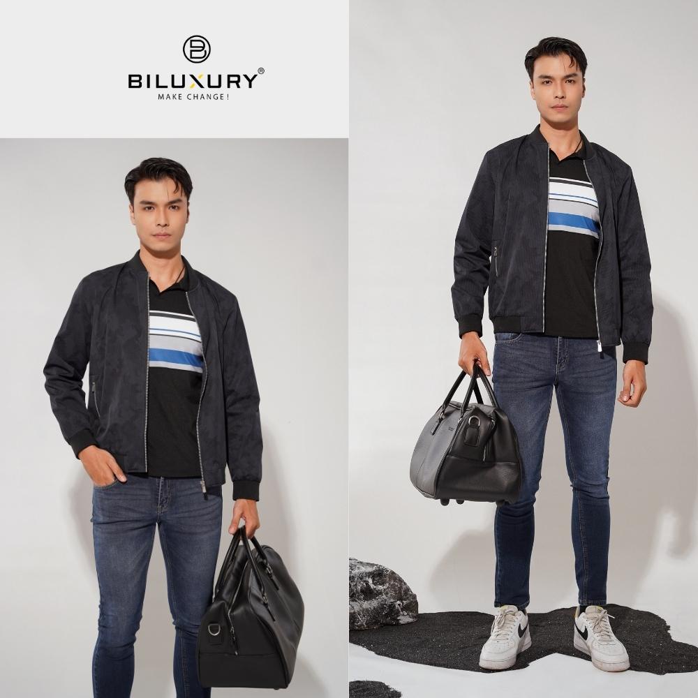 Áo khoác gió nam hai lớp Biluxury  phom suông nhẹ kiểu cách gọn gàng mang lại vẻ ngoài trẻ trung 6AG2H001TTT