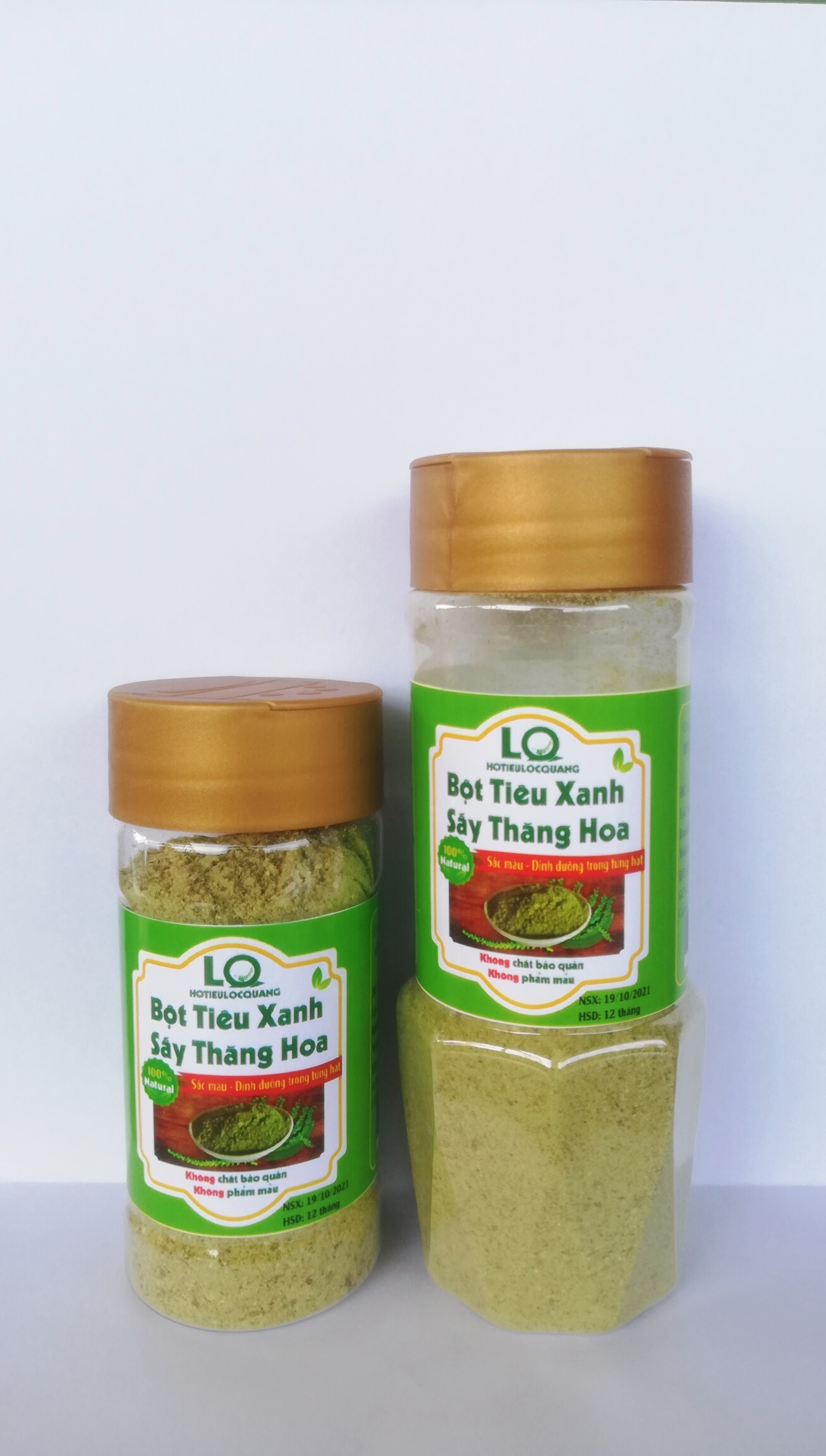 Bột tiêu xanh sấy thăng hoa