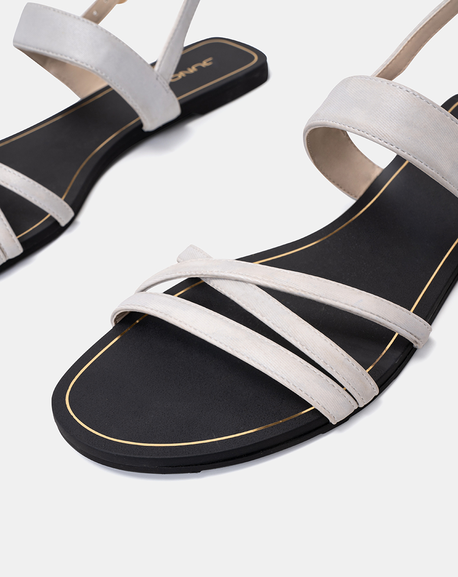 Giày Sandal 1cm Nữ Thời Trang JUNO Bệt Gắn Khoá Trang Trí SD01113