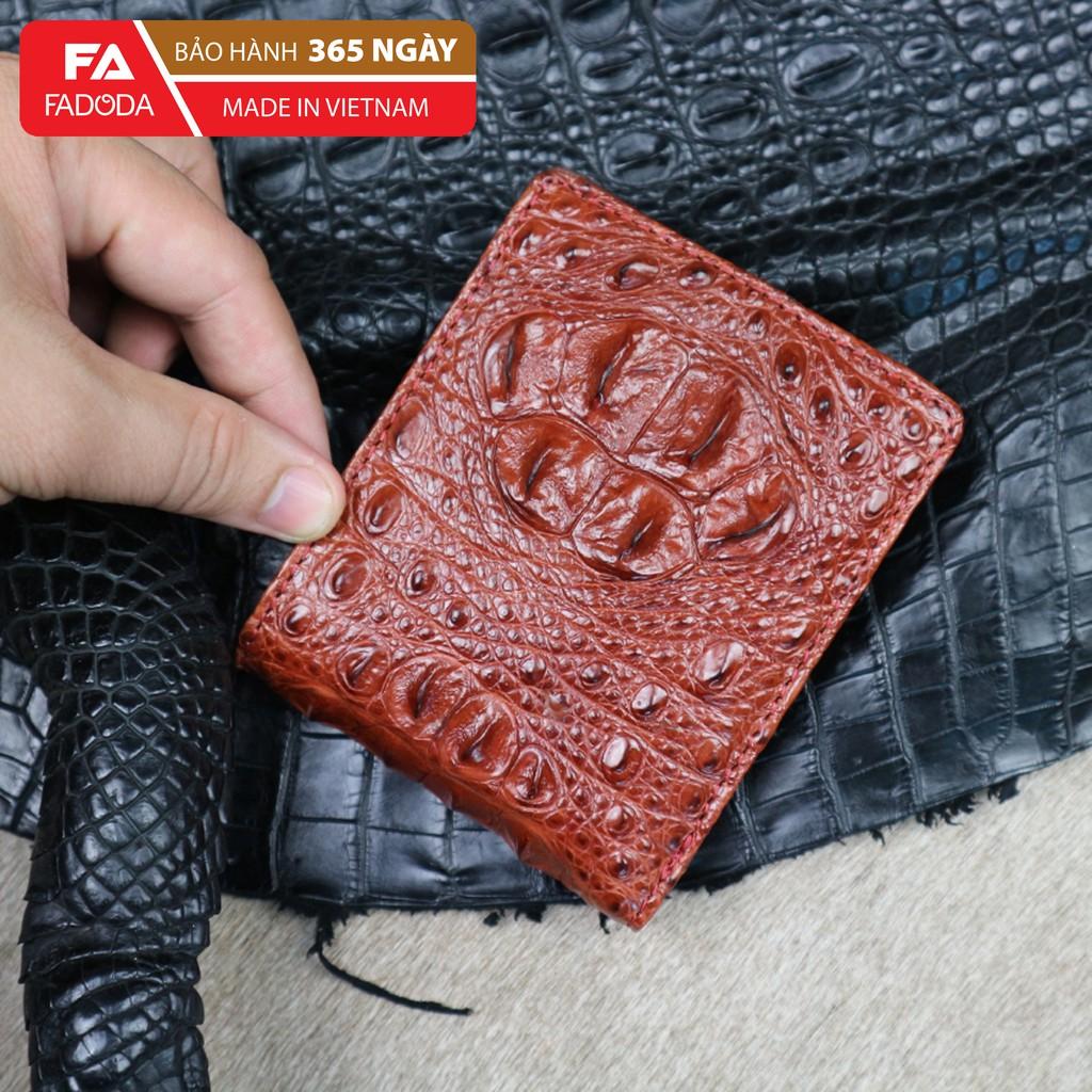 Ví Ngang Da Cá Sấu CW03-03G || Vân Gù Fadoda