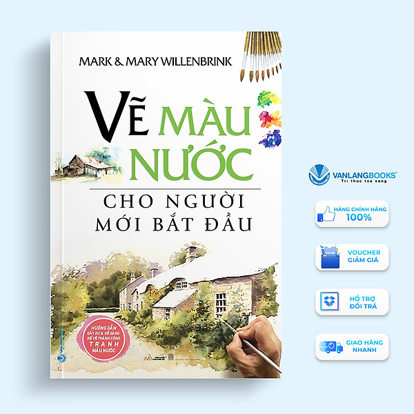 Combo 3 Cuốn Bí Quyết Vẽ Màu Nước + Vẽ Màu Nước Cho Người Mới Bắt Đầu + Học Vẽ Tranh Màu Nước - Vanlangbooks
