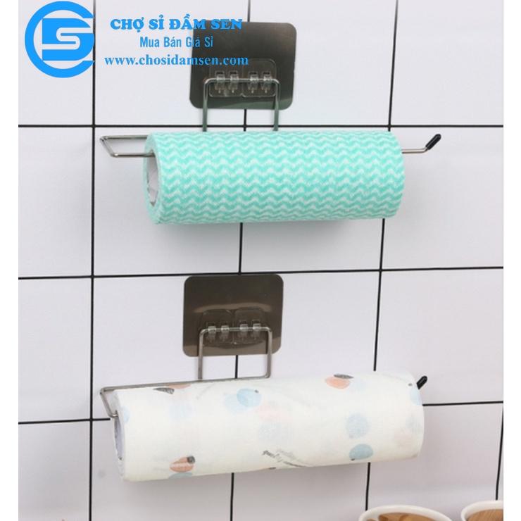 Thanh Móc Inox treo Cuộn giấy, Khăn lau bếp, Giấy vệ sinh dán tường chắc chắn. Thanh treo đồ dùng đa năng G285-ThanhMoc