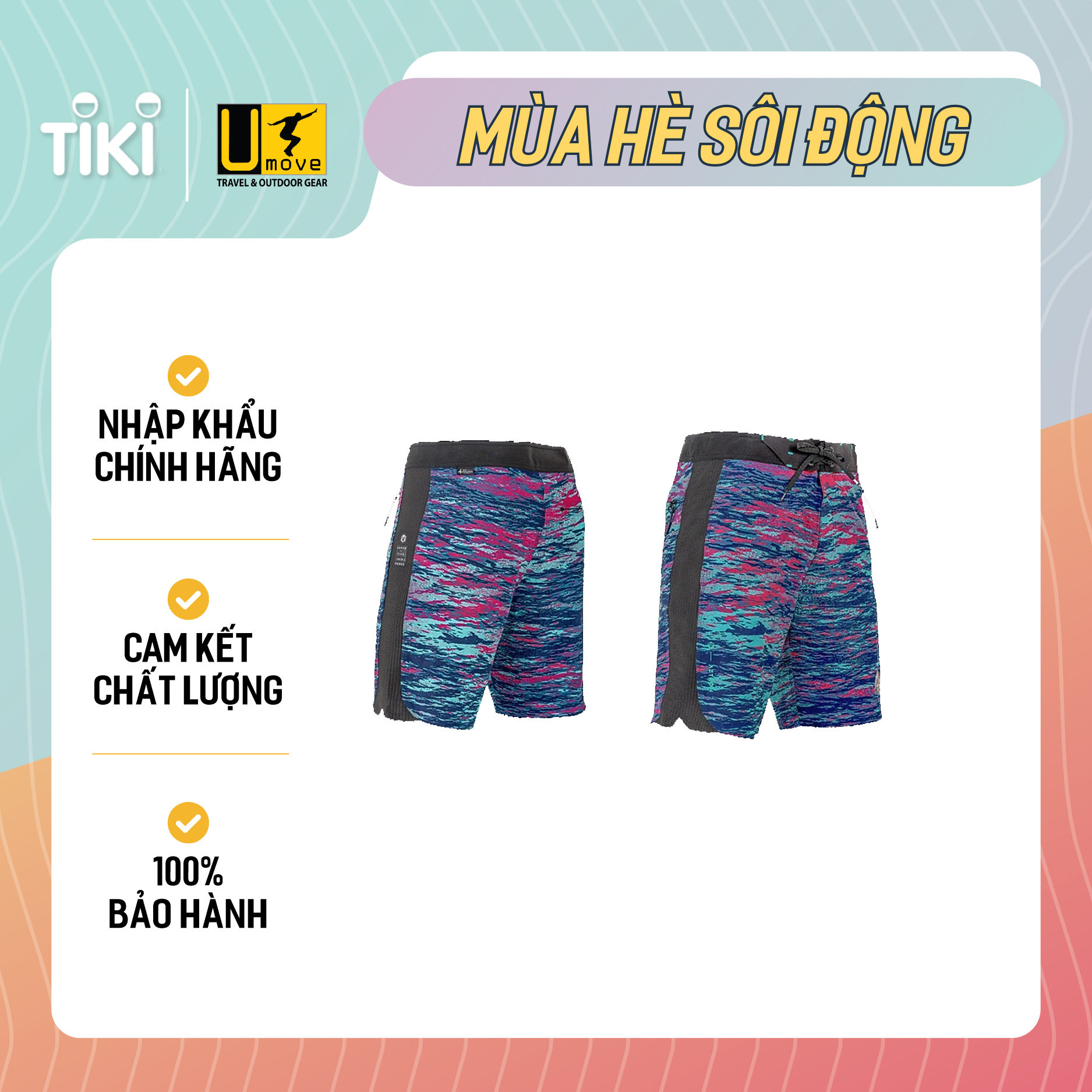 Quần đi biển Aztron Glitch Mens Board Short AA-BSG