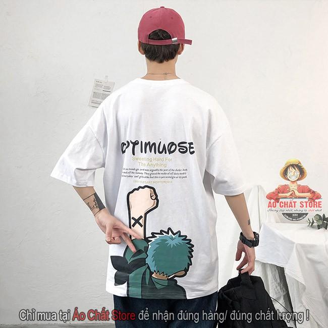Áo thun tay lỡ unisex Zoro cực đẹp - Áo Zoro One Piece form rộng siêu độc AC9