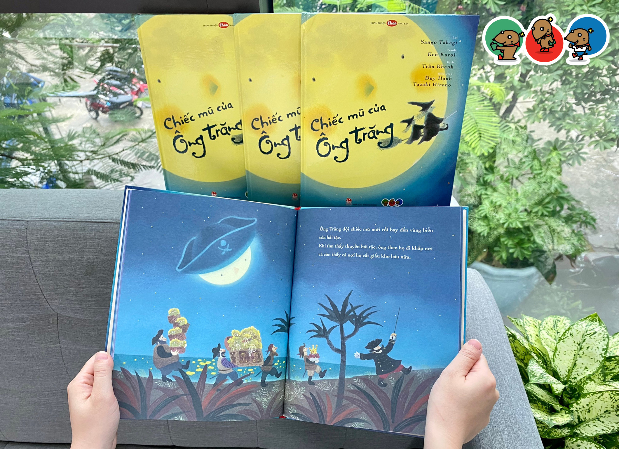 Truyện Ehon bé 3-4-5 tuổi - Chiếc mũ của ông trăng