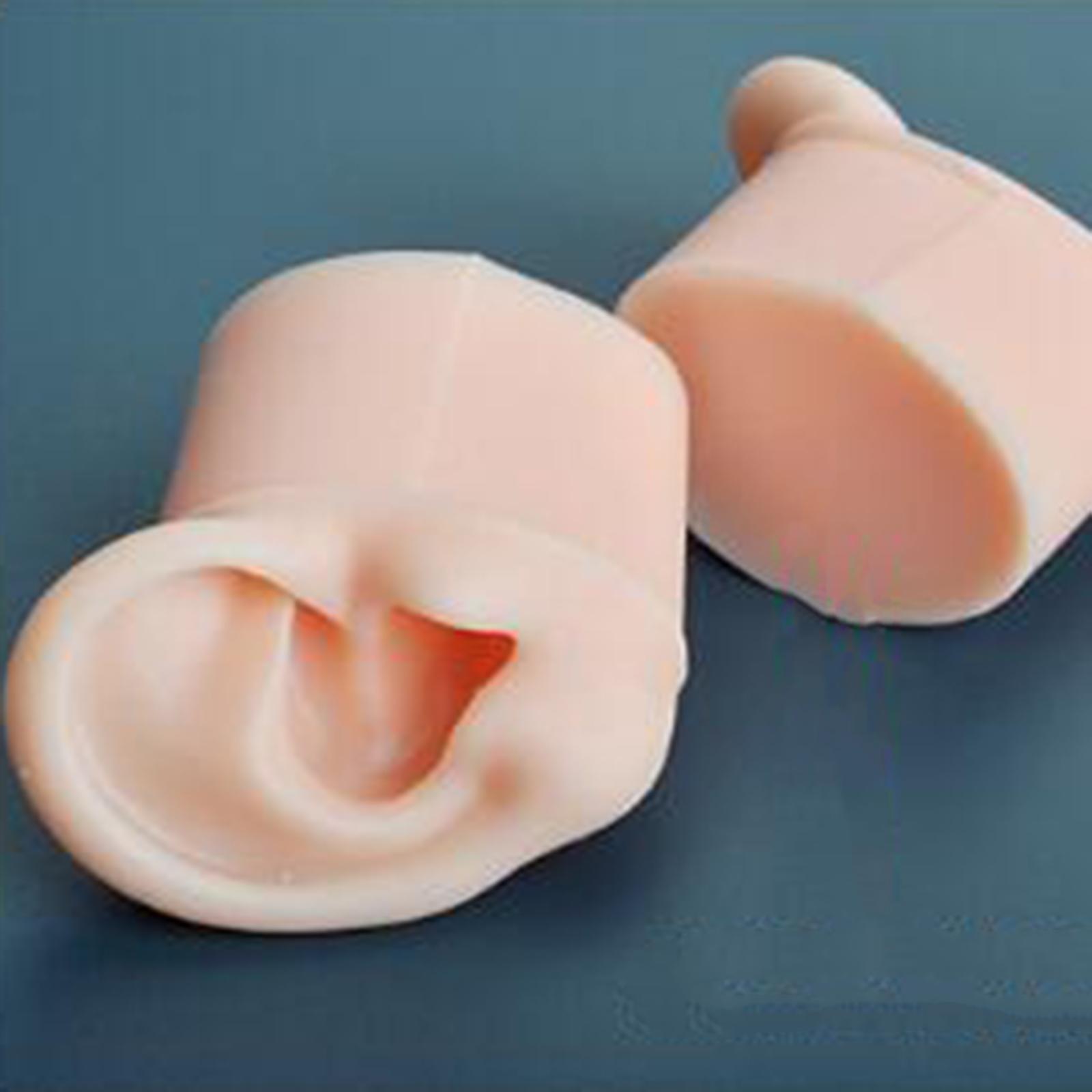 Simulated Silicone Ear Model, Delicate Texture Simulation with Base Display Props