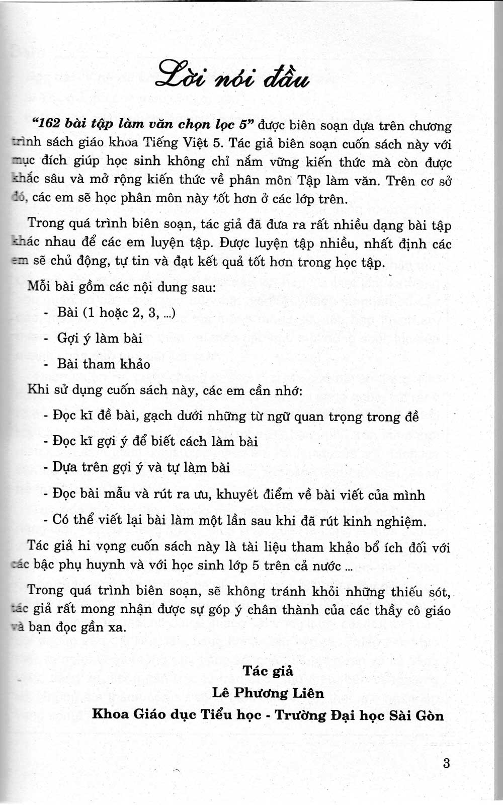 162 Bài Tập Làm Văn Chọn Lọc 5