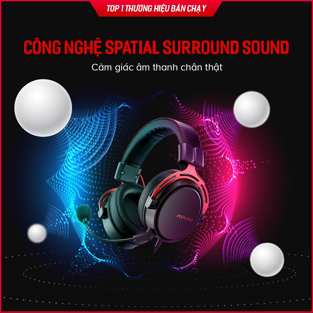 Tai Nghe Gaming Headphone MPOW Air SE BH439A Âm Thanh Vòm 360, Bass Tăng Cường, Mic Khử Nhiễu - Hàng Chính Hãng