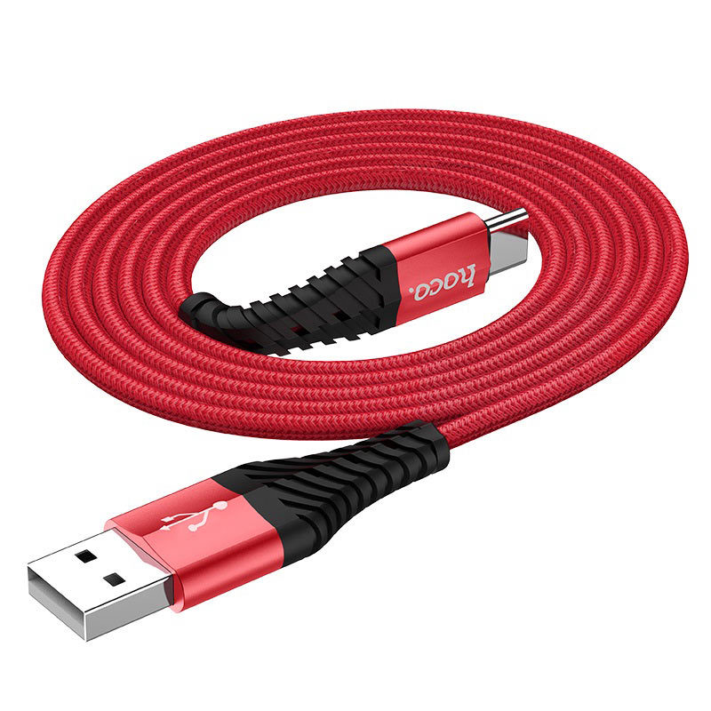 Cáp Sạc Nhanh Hoco X38 Dây Nylon Bền Chắc Chống Rối, Đầu USB to Type-C 3A &amp; Lightning 2.4A, Hỗ Trợ Sạc Pin Và Chuyền Dữ Liệu - Hàng Chính Hãng