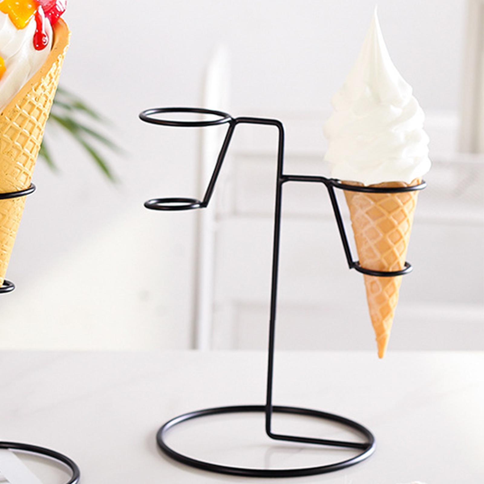 Cream Rack Storage Cupcake Cone Stands for Wedding Birthday Popcorn