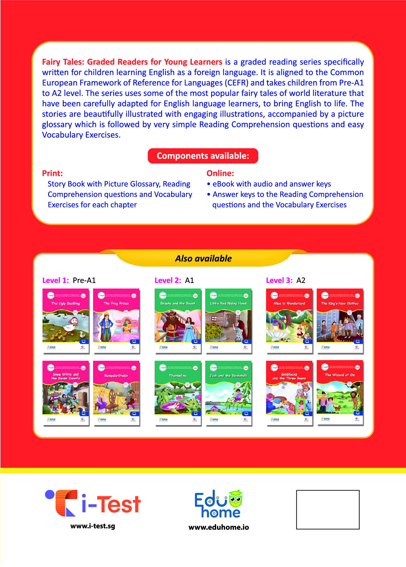 Combo truyện đọc Fairy Tales Graded Readers - CEFR A2