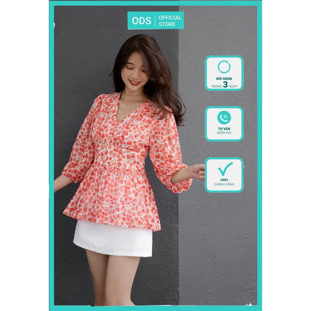 Áo chiffon ODS hở vai cổ V