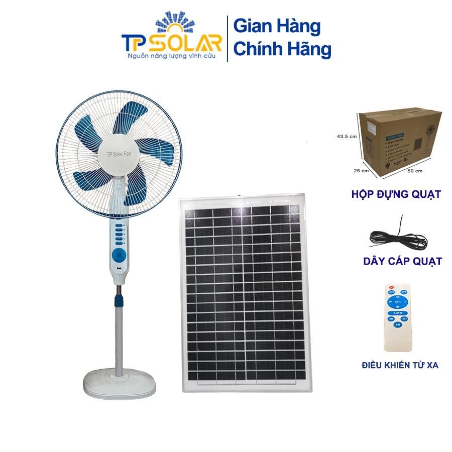 Quạt Năng Lượng Mặt Trời TP Solar TP-Q188 Công Suất 25W Hàng Chính Hãng Tích Hợp Đèn Ngủ, Pin Chống Chai